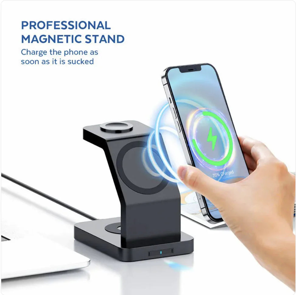 Tri-Device Magnetic Charger