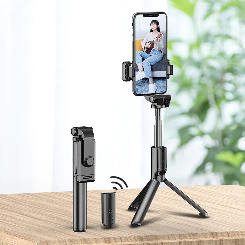 SNAPMASTER Bluetooth Selfie Stick with Ring Light & Tripod