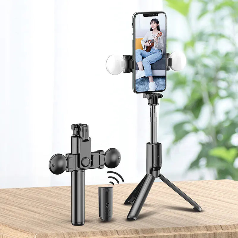 SNAPMASTER Bluetooth Selfie Stick with Ring Light & Tripod