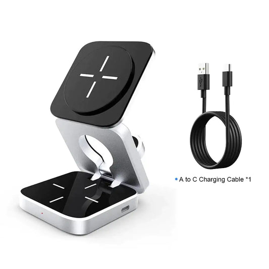 3-In-1 Magnetic Wireless Charging Station for iPhone and AirPods