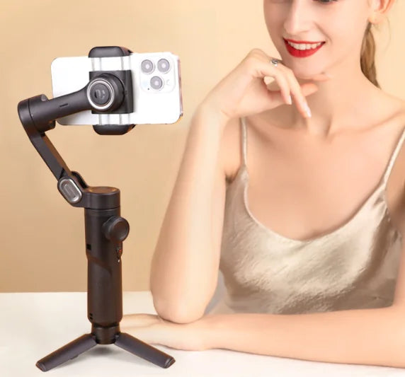 Tri-Axis Smartphone Gimbal with Fill Light