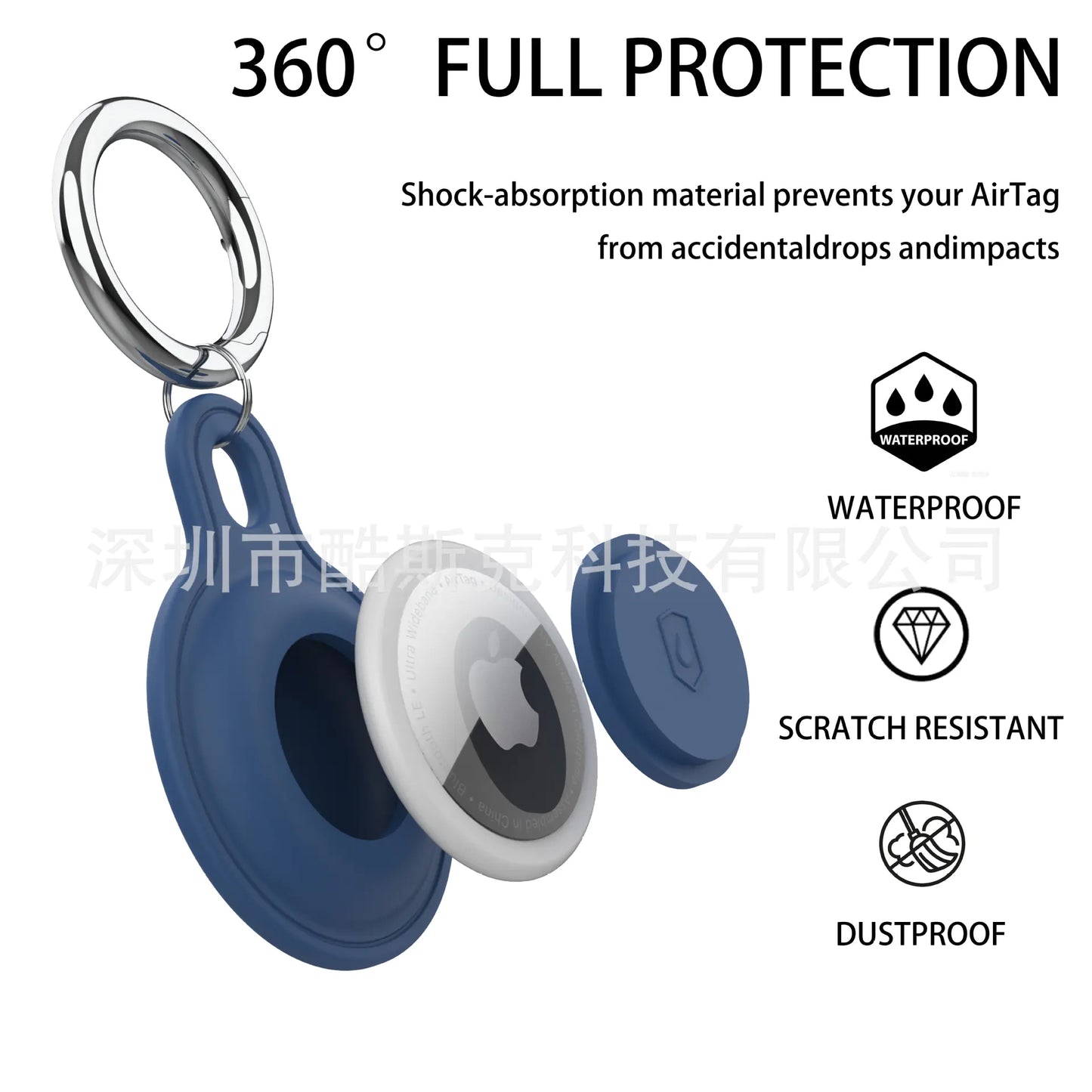 Elegant Silicone AirTag Case
