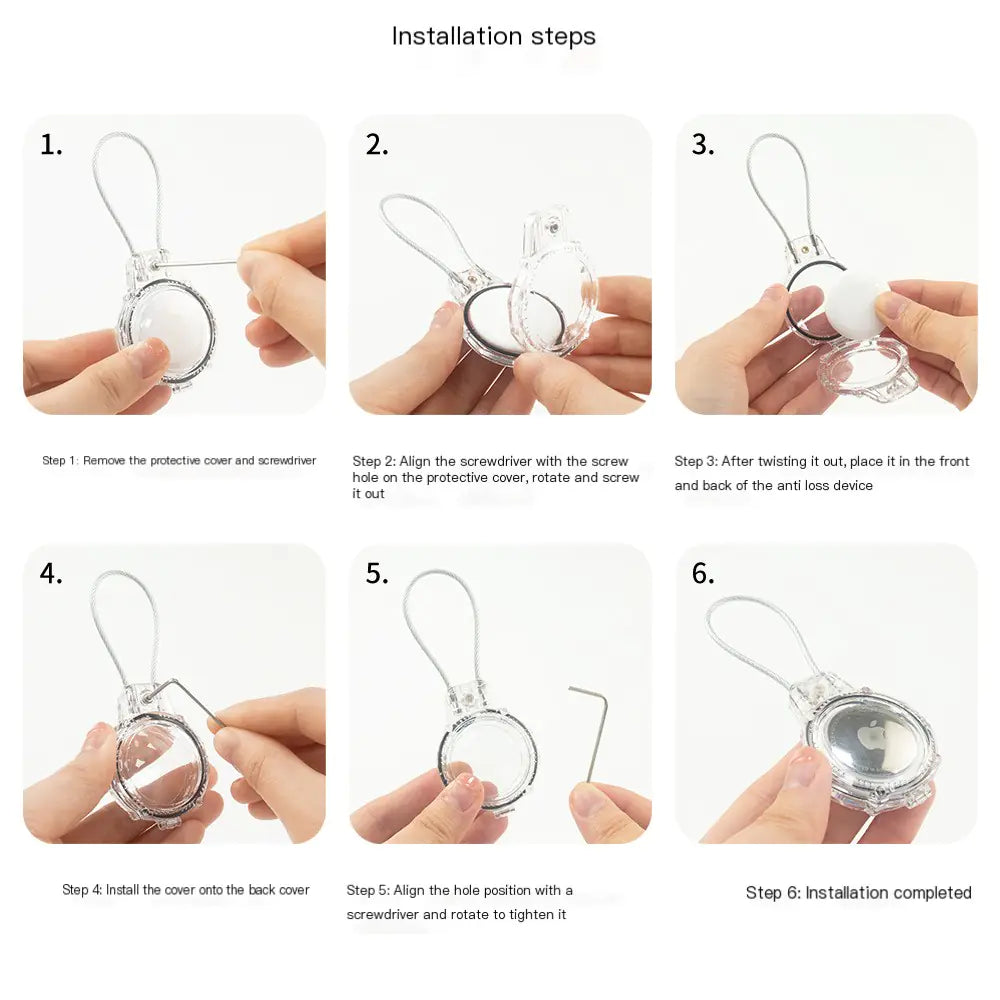 SecureFit AirTag Case with Lock