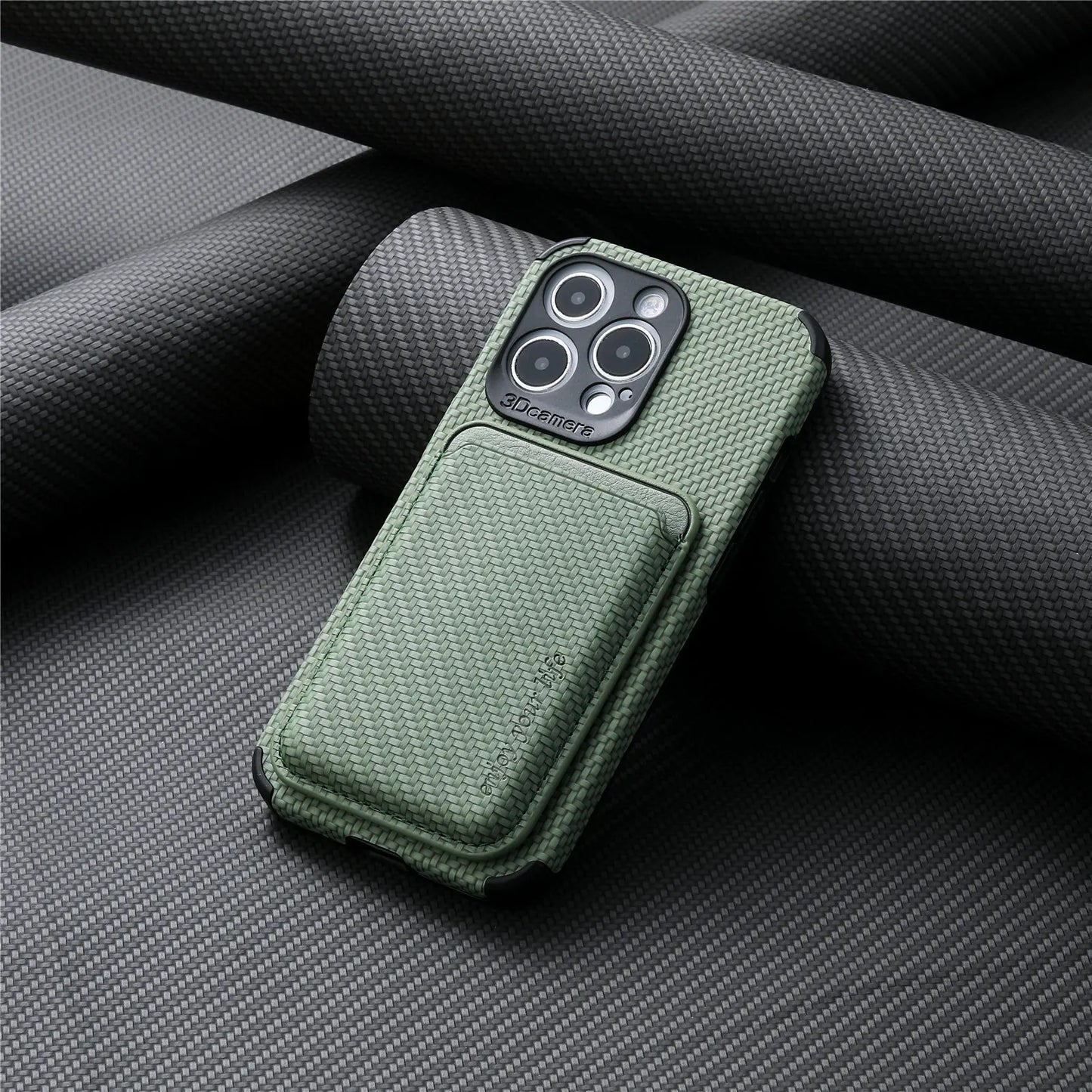 Elegant MagSafe Leather Wallet Case for iPhone 15 Pro