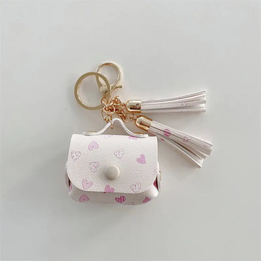 AirPods Elegant Leather Case Keychain