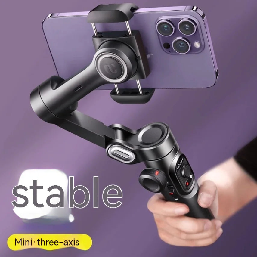 Tri-Axis Smartphone Gimbal with Fill Light
