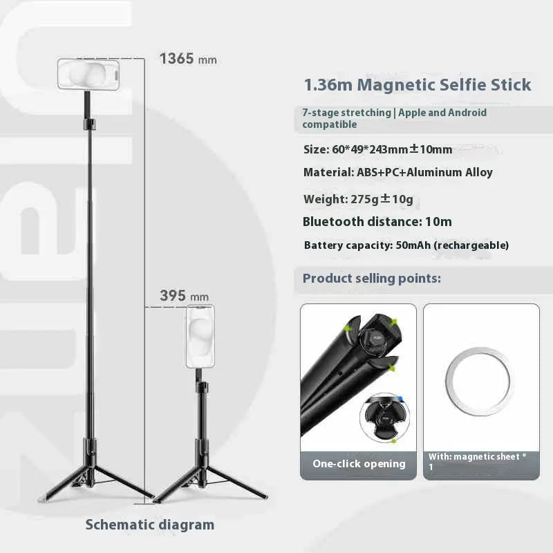 Magnetic Bluetooth Selfie Stick