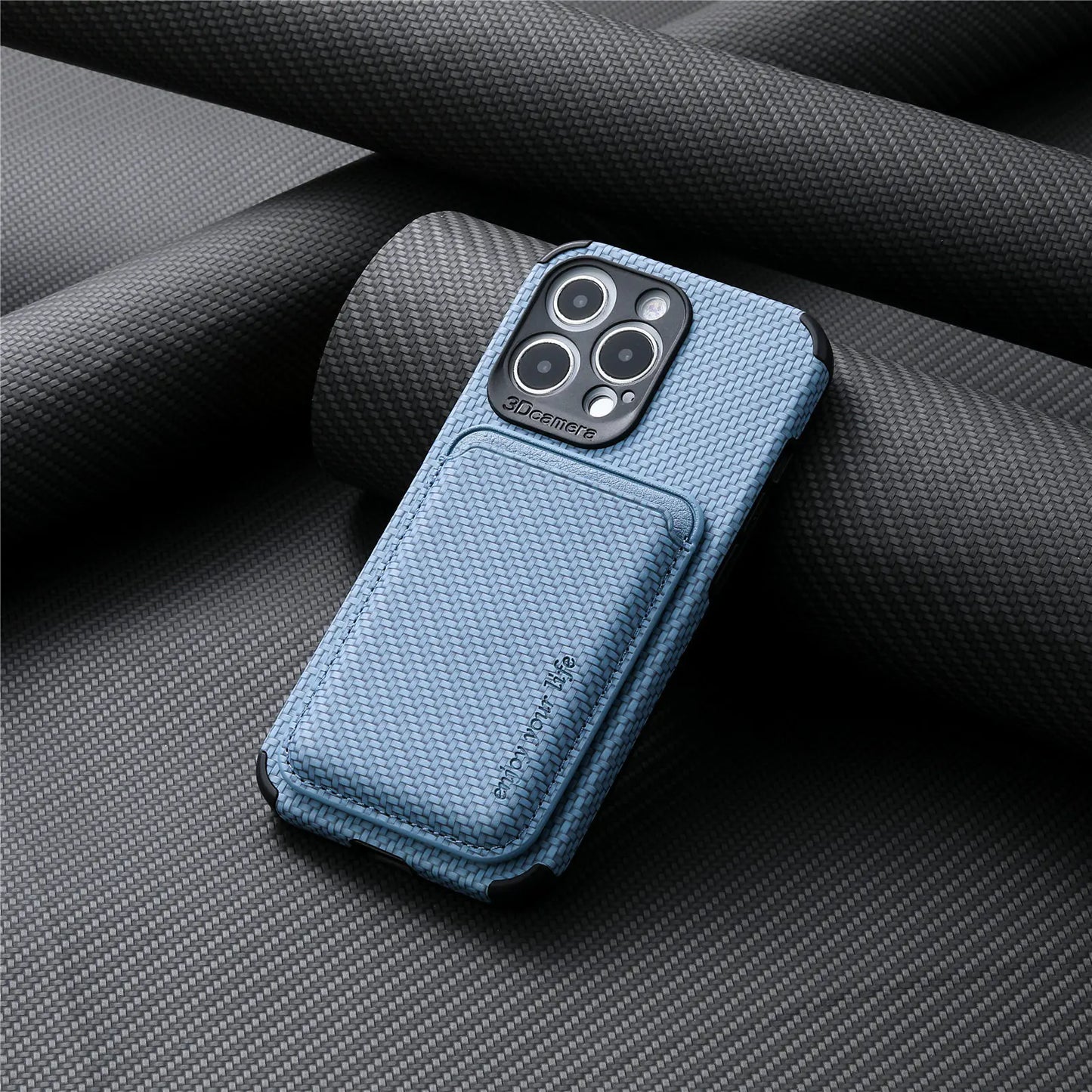 Elegant MagSafe Leather Wallet Case for iPhone 15 Pro