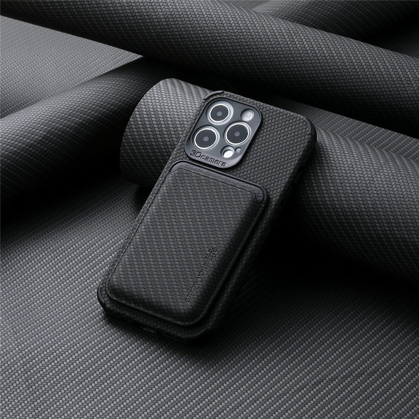 Elegant MagSafe Leather Wallet Case for iPhone 15 Pro