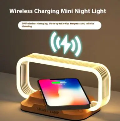 Sleek Wireless Charging Lamp Stand