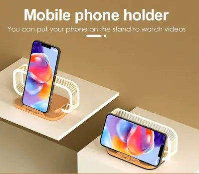 Sleek Wireless Charging Lamp Stand